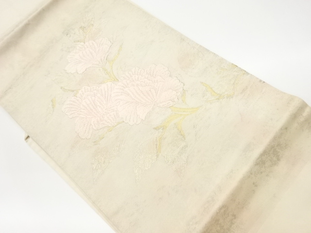 リサイクル　引箔花模様織出し名古屋帯